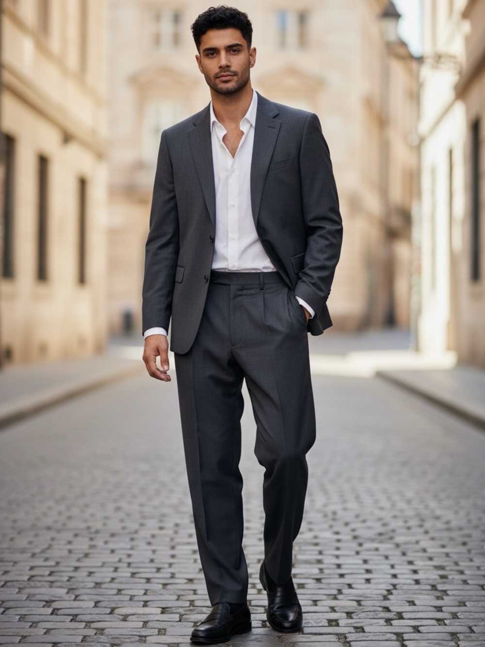 Lauren Ralph Lauren Charcoal Gray Two-Piece Suit